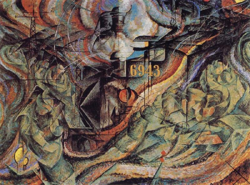 Umberto Boccioni State of Mind II The Farewells Sweden oil painting art
